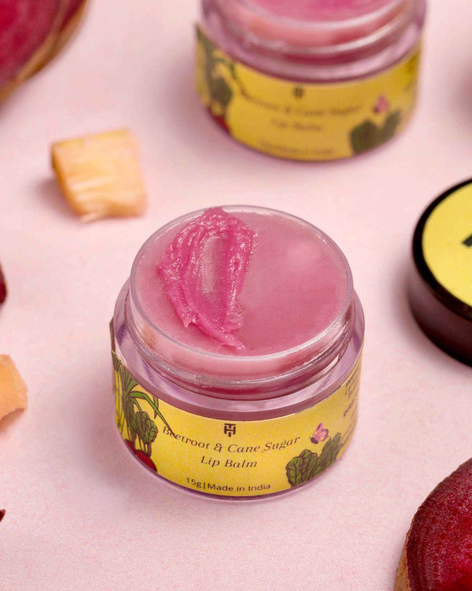 Beetroot and Cane Sugar Lip Balm