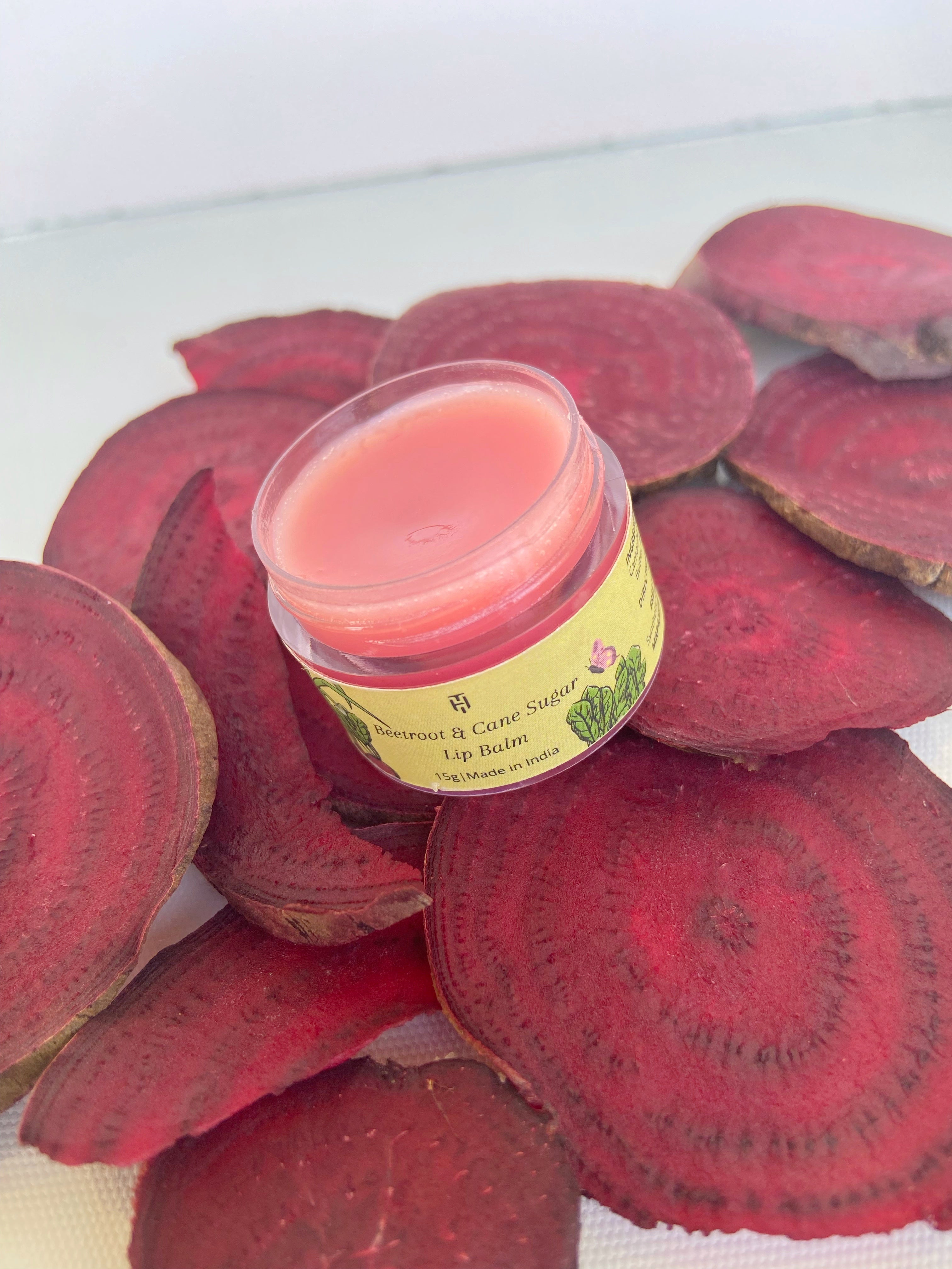 Beetroot and Cane Sugar Lip Balm