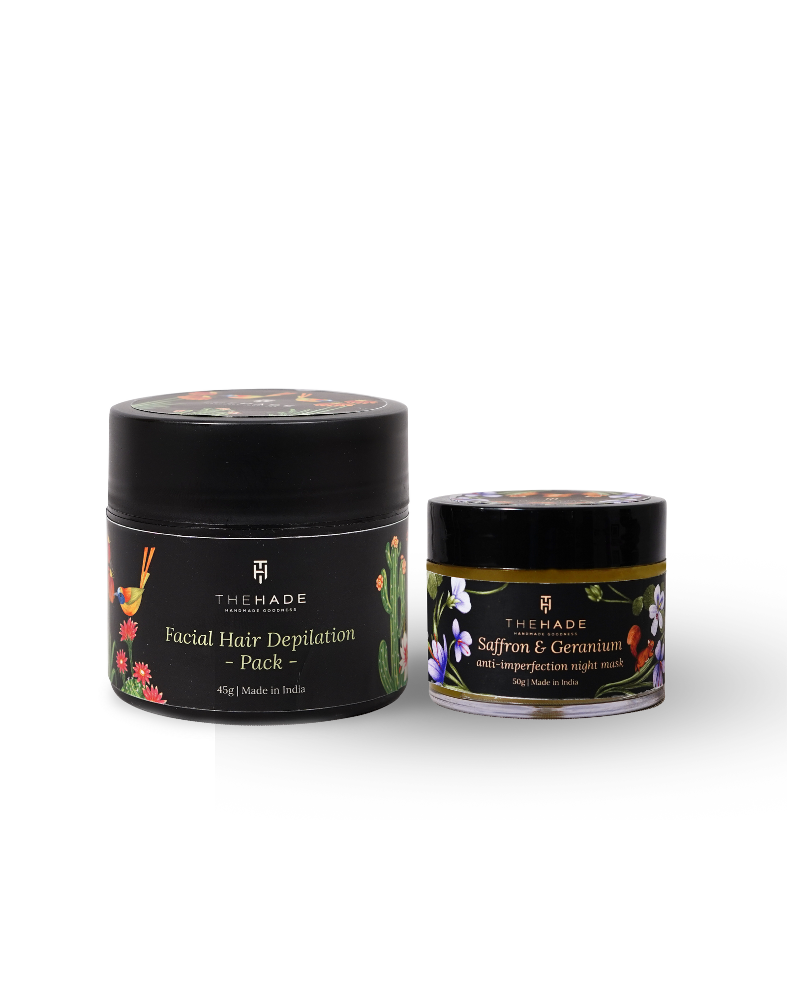 Facial Hair Depilation Pack & Saffron & Geranium Anti Imperfection Night Mask Combo