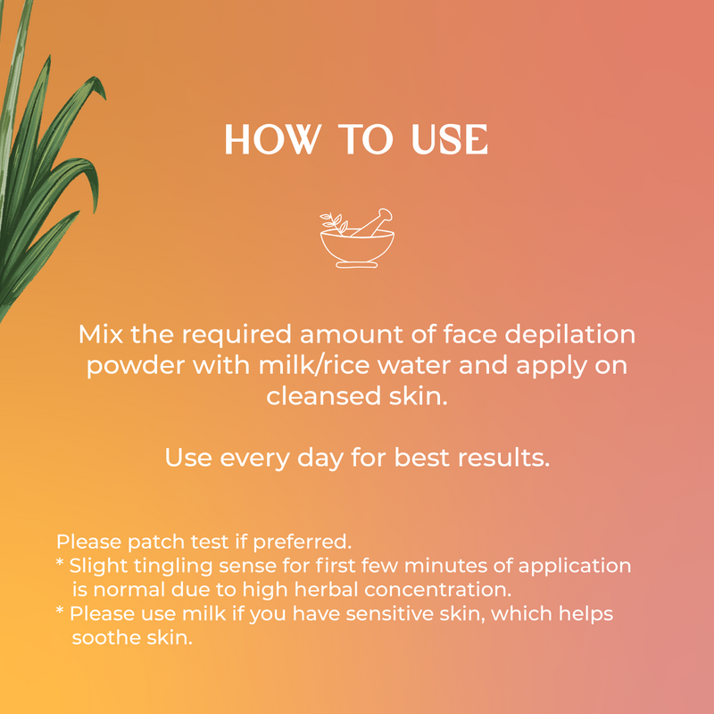 Permanent Facial Hair Reduction-Facial Hair Depilation Pack - 45GM